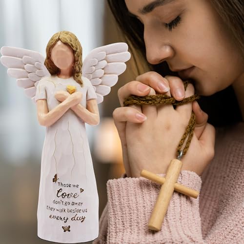 BORLESTA Memorial Gifts Angel - Sympathy Gifts for Loss of Loved One, Dog Memorial Gifts for Loss of Dog, Dog Passing Away Gifts - Dog Angel Figurines