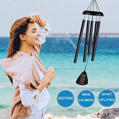 Sympathy Memorial Wind Chimes for Loss of Loved One Prime, Sympathy Gift Baskets Memorial Gifts for Loss of Mother Father, Grief Gifts Bereavement Funeral Gifts Windchimes in Memory of A Loved One - size: 32 inch