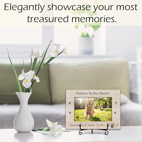 YSTEP Dog Memorial Picture Frame, Pet Loss Gift, Memorial Sympathy & Bereavement Gifts for Loss of Dogs, Pet Memorial Frame, Dog Wooden Photo Frames 4x6 In -G06 - style: Style 6