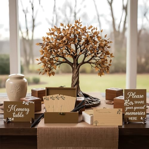 Gilprop 112 Pcs Share a Memory Cards for Celebration of Life, Tree - style: Tree