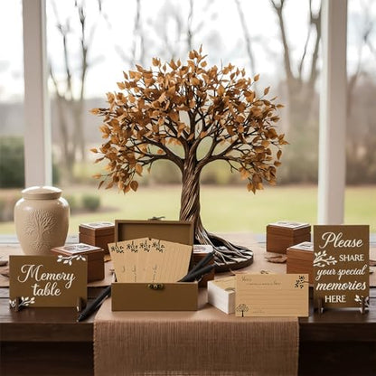 Gilprop 112 Pcs Share a Memory Cards for Celebration of Life, Tree - style: Tree