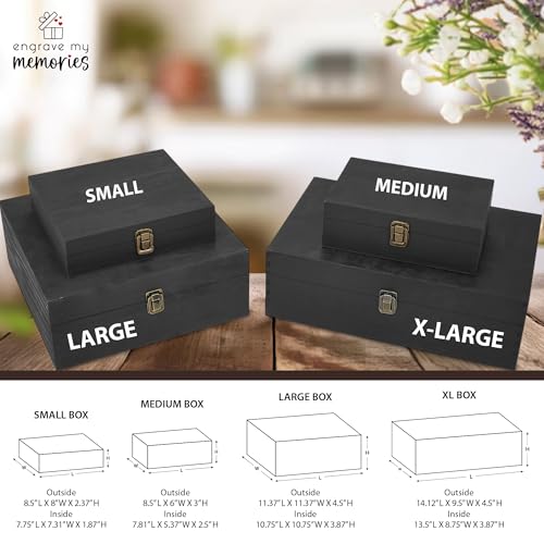 Personalized Graduation Keepsake Box, High School & College Grad Gift - style: 4. Graduation Designs