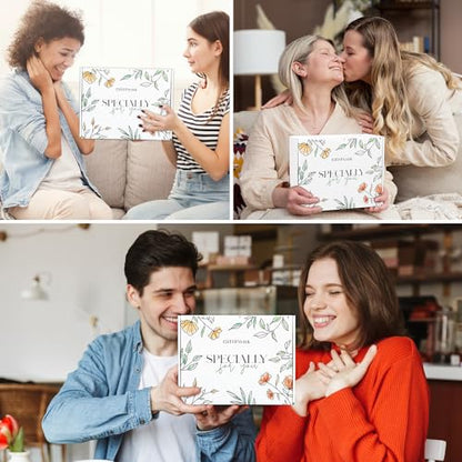 Get Well Soon Gifts for Women, Sympathy Gift Baskets, Thinking of You Care Package, Sending Hugs Box, After Surgery Feel Better Gifts with Snuggly Knitted Tassel Blanket (Ivory) - color: Ivory