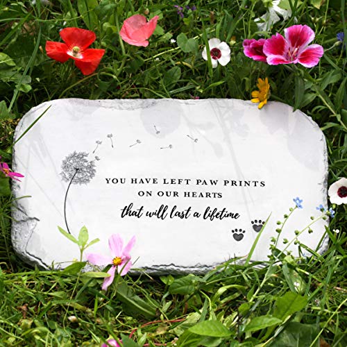 Pet Memorial Stones, Pet Headstone, Pet Loss Gifts - Pet Grave Markers, Dog Headstones, Dog Memorial Gifts for The Garden or Home, 10.5 x 7 x 0.5 inches: Waterproof Resin Pet Stone for Dog
