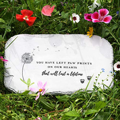 Pet Memorial Stones, Pet Headstone, Pet Loss Gifts - Pet Grave Markers, Dog Headstones, Dog Memorial Gifts for The Garden or Home, 10.5 x 7 x 0.5 inches: Waterproof Resin Pet Stone for Dog