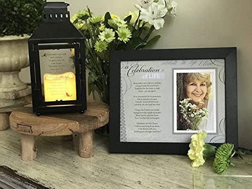 Celebration of Life Sympathy Gift Set- Memorial Picture Frame & Ornament with Celebration of Life Sentiment