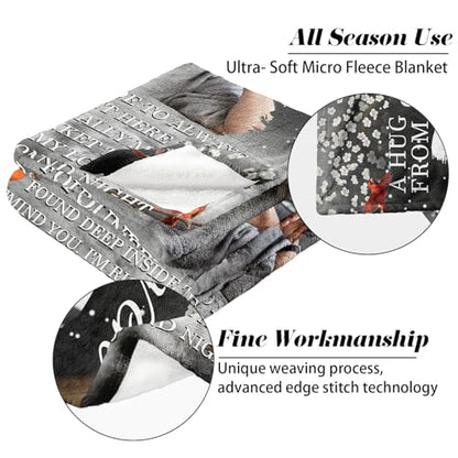 Vsmoedb Custom Memorial Blanket with Pictures for Loss of Loved One - color: Select14