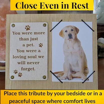 Dog Died Sympathy Gift, Pet Remembrance Picture Frame for Loss, Gifts for Dogs That Passed Away, Pet Memorial Keepsake Frame for Loss, 4 x 6 frames for pictures, lost dog sympathy gift - size: Loving Soul Dog