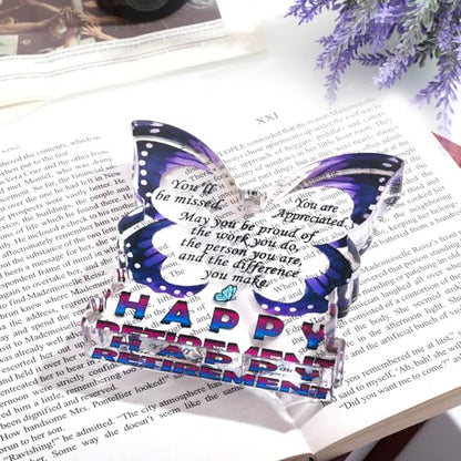 Retirement Gifts for Women 2026, Retired Gifts for Friends Boss Nurse Teachers Retirees Colleagues, Farewell Gift Going Away Gift for Coworkers, Happy Retirement Decorative Signs Plaques - style: Happy Retirement