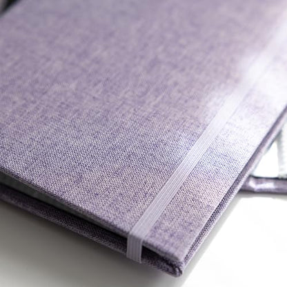 Hardcover Linen Photo Booth Photo Album - For Wedding or Party - Holds 80 Photobooth 2x6 Photo Strips - Slide In (PURPLE LAVENDER, 2X6) - color: PURPLE LAVENDER