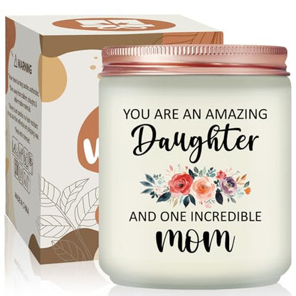 Daughter Gifts from Mom Dad -Mothers Day Gifts for Daughter - Christmas Valentines Day Gift for Daughter - Lavender Scented Candle - color: Daughter