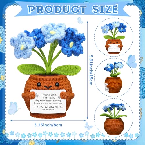 Sympathy Gift Loss of Loved One,Blue Forget Me Not Flower,Those We Love - color: Blue Forget Me Not Flower, style: Those We Love