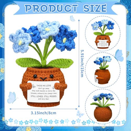 Sympathy Gift Loss of Loved One,Blue Forget Me Not Flower,Those We Love - color: Blue Forget Me Not Flower, style: Those We Love