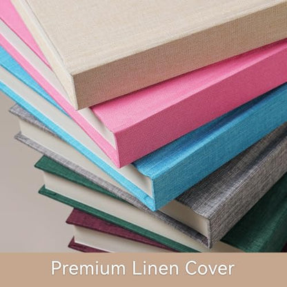 Instax Mini Photo Album with Writing Space, 56 Pockets, Grey | Compatible with 2x3 inch & Polaroid Pictures, Recessed Clear Pockets, Wedding Guest Book and Family Memories - color: Grey, size: 52 Pockets