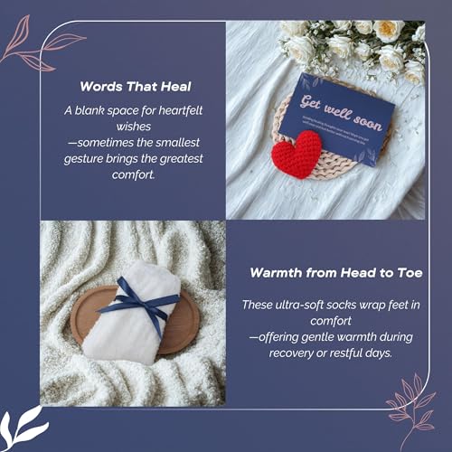 Get Well Gifts For Women Get Well Soon Gift Basket Men, Cancer Care Package Surgery Recovery Hug Blanket For Patient Chemo Gifts Feel Better Gift For Women Encouragement Gift Set For Men