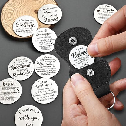CINDYHE Pocket Hug Token keychain for Men Women Him Her(Husband) - color: Husband