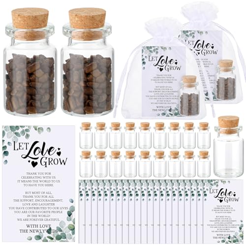 Jingmore 50 Sets Wedding Favors for Guests Let Love Grow Gift, Leaves - style: Leaves