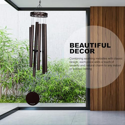 Extra Large Wind Chimes for Outside Deep Tone - 58'' Outdoor Clearance, Deep Tone Wind Chimes, Memorial Wind Chime, Sympathy Gift, Patio Yard, Home Décor, Bronze (58" Bronze) - size: 58" Bronze
