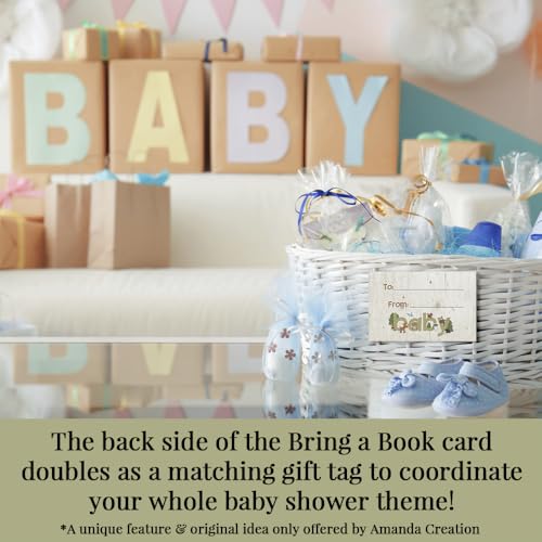 Baby Shower Invites Gender Neutral – Woodland Animal Invitation Bundle with Diaper Raffle Tickets, Book Request Cards & Envelopes. Set of 20 5X7 Woodland Creatures Boy or Girl Invitation Kit Sets - style: Woodland Animal