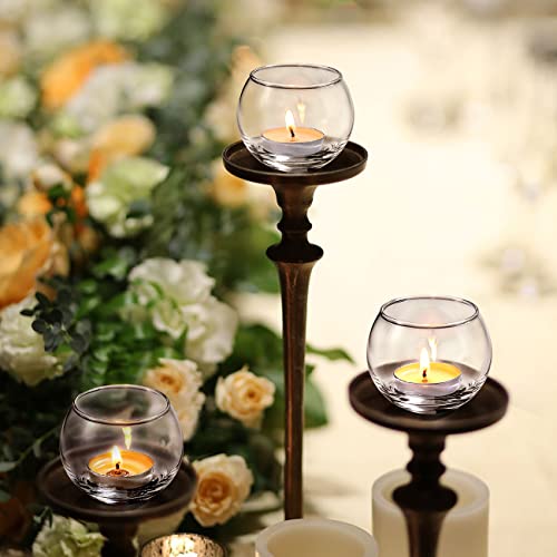 Volens 24PCS Clear Votive Candle Holders for Table Centerpieces - color: Clear, size: 24 PACK