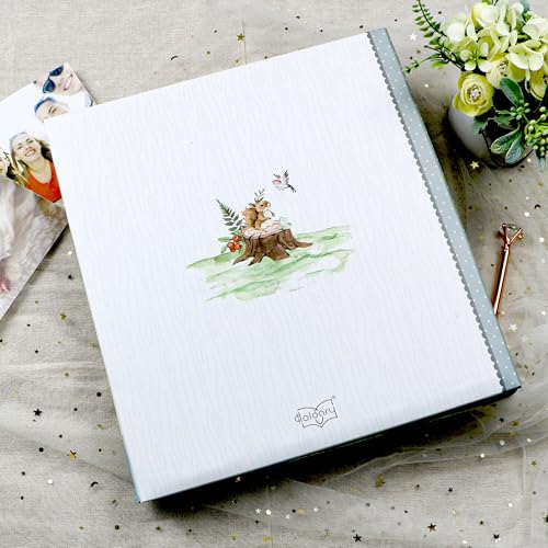 Holoary Baby Photo Album 4x6 500 Photos, Newborn Baby Keepsake Gifts for Baby Boy/Girl and New Parents, Woodland Animals Design Baby Photo Albums - size: 12''x13.3''