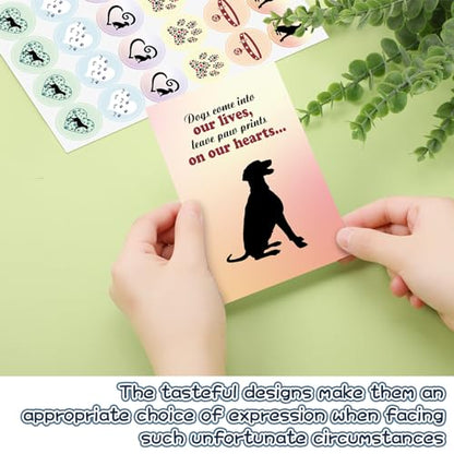 Geyoga 36 Set Pet Sympathy Card with Envelope Bulk, Colorful Style - color: Colorful Style