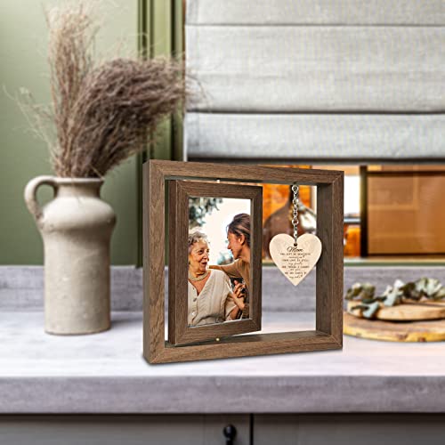 EYITUPC Rotating Mom Memorial Wood Frame Loss of Mother Sympathy Gift - color: Mom
