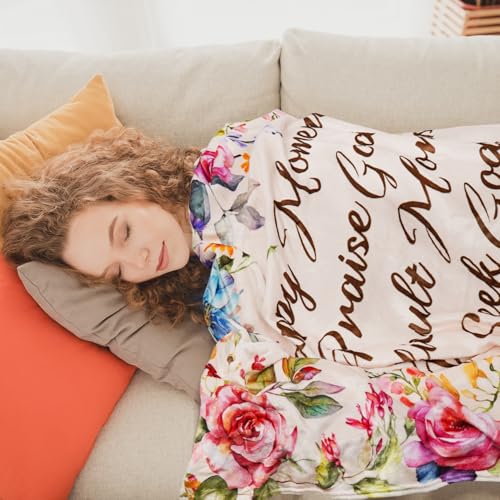 Christian Blanket Gifts for Women Religious Prayer Throw Blankets 50"X 60" - color: Christian 02