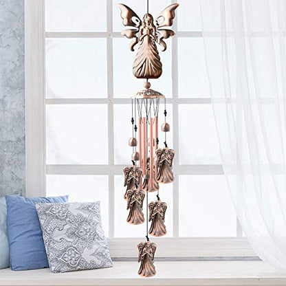 Angel Gifts for Grandma, Mother Wind Chimes,Birthday Gift for mom/Husband/Wife/Women/Aunt/Daughte/Friend/Niece/Sister/Teacher,Gardening Gifts,Memorial Windchime Outside,Yard Decor
