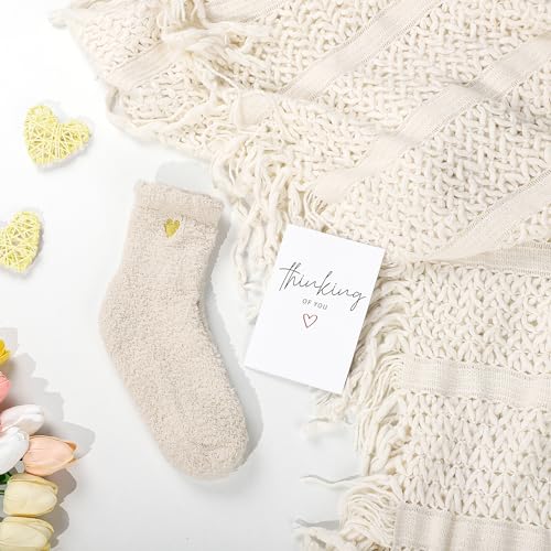 Get Well Soon Gifts for Women, Sympathy Gift Baskets, Thinking of You Care Package, Sending Hugs Box, After Surgery Feel Better Gifts with Snuggly Knitted Tassel Blanket (Ivory) - color: Ivory