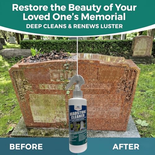 NORTHWEST ENTERPRISES Headstone Cleaner, Removes Dirt & Moss, 8 oz - size: 8 Fl Oz (Pack of 1)