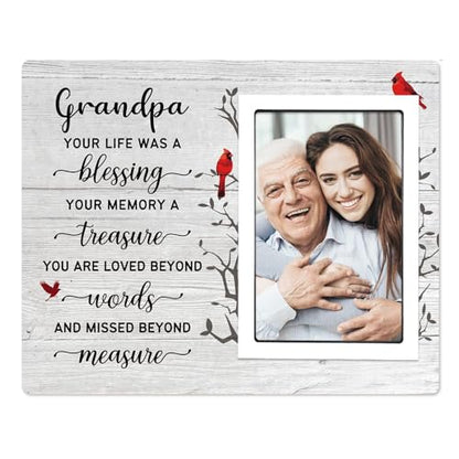 SteadStyle Grandpa Memorial Gifts, Memorial Picture Frame 10x8 In - style: Grandpa