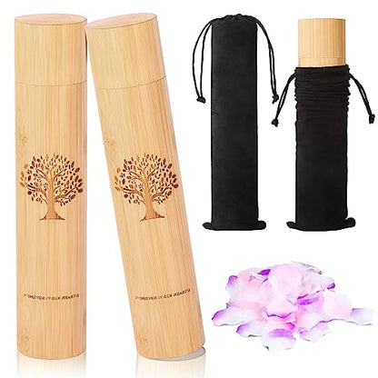 Very100 Small Scattering Urns for Human Ashes Adult,9''x2'' Scattering Tubes for Human Ashes,Eco Friendly Biodegradable Urns for Human Ashes(Set of 2,Tree of Life Pattern) - size: Small,set of 2,tree of life