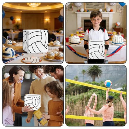 Volleyball Card Box Sports Party Favors Post Box Cardboard Receiving Money Holder for Volleyball Theme Wedding Reception, Baby Showers, Anniversary, Birthday Party, Table Centerpiece Decorations - style: Volleyball