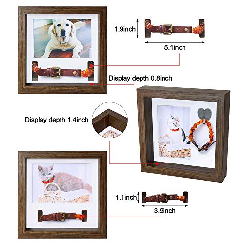 KCRasan Pet Memorial Picture Frame - Sentiment Frame for Loss of Dog Gifts - color: Brown