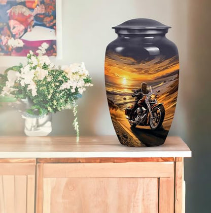 Motorcycle Urn - Cremation Urns for Human Ashes Adult Man & Women -10" - size: CLS-10 Inch, 1 Pc