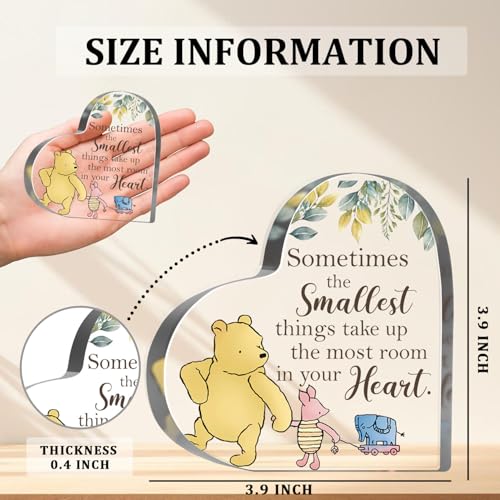 Winnie Friendship Keepsake Acrylic, Thank You Appreciation Gifts for Women Girls, Friendship Gifts for Friends Sister Besties BFF Birthday, Desk Home Nursery Winnie Decor Sign Plaque - style: Winnie 011