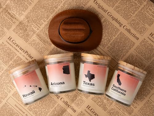 Arizona Gifts, Arizona Souvenirs & Gifts, Home Sick Jasmine Scented Candle, Natural Soy Wax & Natural Essential Oils - color: Arizona
