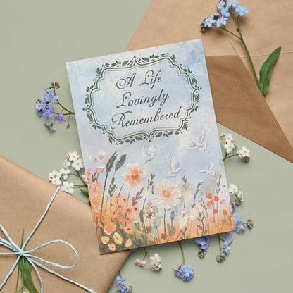 Sympathy Card With Printed Verse Premium A5 Size UK Made