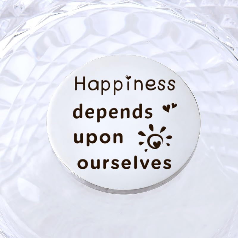 YALLNASL Grandma Aunt Mom Mothers Day Gift for Women Wife Grandpa Uncle Dad Fathers Day Presents for Men Husband Pocket Token - color: Our Happiness
