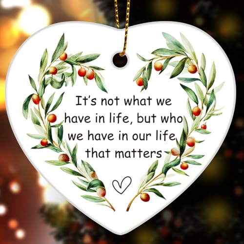 Friendship Christmas Ornaments for Women Men, Thinking of You Gifts for Friends, BFF, Bestie - color: Little Green