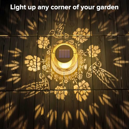 Solar Lanterns Outdoor Waterproof - Hummingbird Solar Lights for Garden, Hanging Metal Lantern Decor for Patio, Yard - Christmas Mothers Day Gifts for Women, Mom, Grandma (Hummingbirds, 1) - style: Hummingbirds