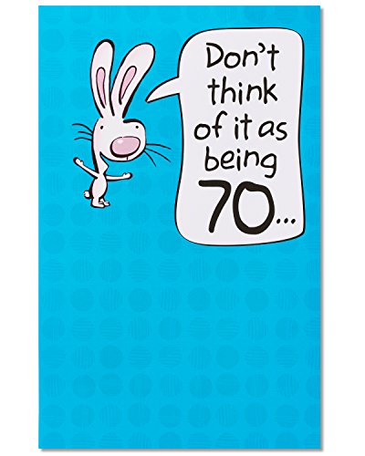 American Greetings Funny 70th Birthday Cards (Pop Up Cartoon Bunny) - color: Pop Up Cartoon Bunny