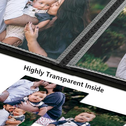 Small 4x6 Photo Album 24 Pockets Linen Cover Black 6 Pack - color: Black, size: 24 Pockets 6 Pack