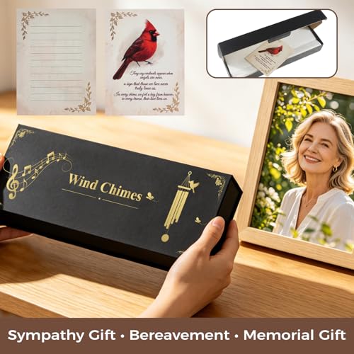 Memorial Wind Chimes for Outside,36 Inch Sympathy Wind Chime Memory