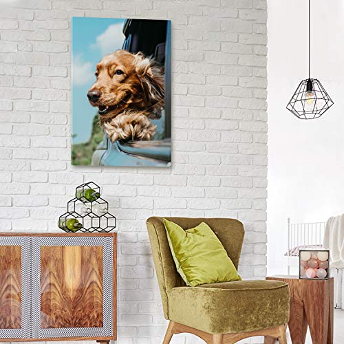 Personalized Photo to Canvas Print - Canvas Prints With Your Photos on Custom Wall Art for Bedroom, Living Room, Wedding Baby Pet Family Picture Framed Wall Art (8" W x 12" H) - size: 12"L x 8"W