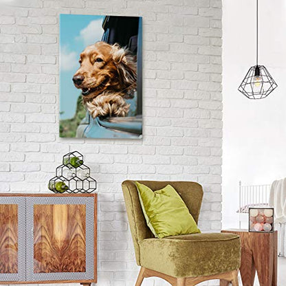 Personalized Photo to Canvas Print - Canvas Prints With Your Photos on Custom Wall Art for Bedroom, Living Room, Wedding Baby Pet Family Picture Framed Wall Art (8" W x 12" H) - size: 12"L x 8"W