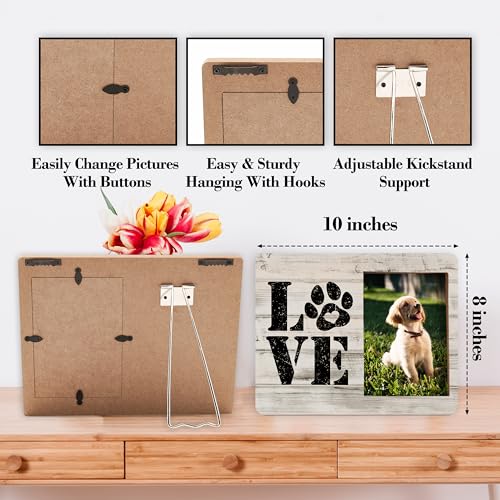 Dog Picture Frames, Puppy Photo Frame, Love Dogs Frames For Pictures, Pet Memorial Gifts, Farmhouse Home Living Room Bedroom Office Decoration -b102 - style: Love Dogs 5