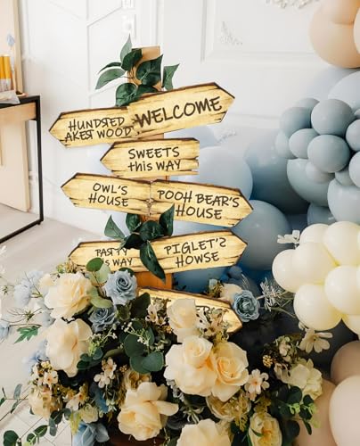 Baby Shower Decorations 11PCS Arrow Party Signs Birthday Decor Double Sided Sign for Oh Baby Party