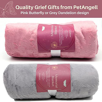 Memorial Blanket for Loss of Loved One - Soft Fleece Sympathy Throw, Hug from Heaven, in Loving Memory Gift, Bereavement Comfort Blanket, 70 x 50 Inches